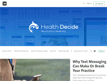 Tablet Screenshot of healthdecide.orcahealth.com